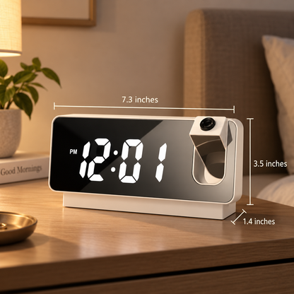 LED Projection Alarm Clock